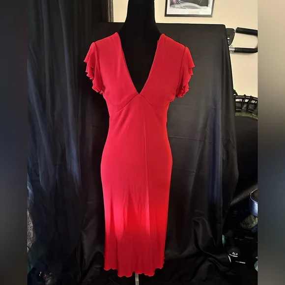 Moda International Vibrant Red Garment Moda International Vibrant Red Garment